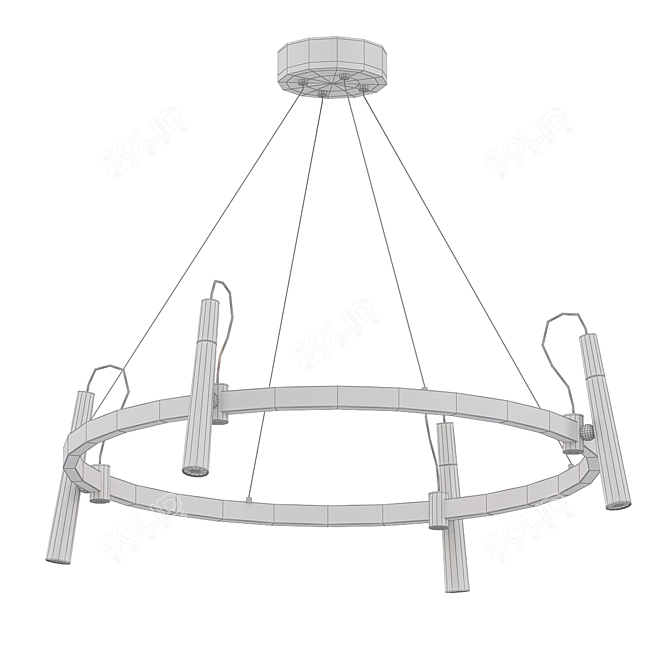 Elegant Contemporary Design Lamp 3D model image 2