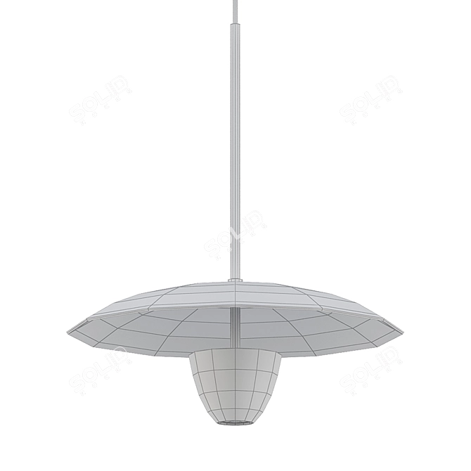Elegant Reflective Design Lamp 3D model image 2