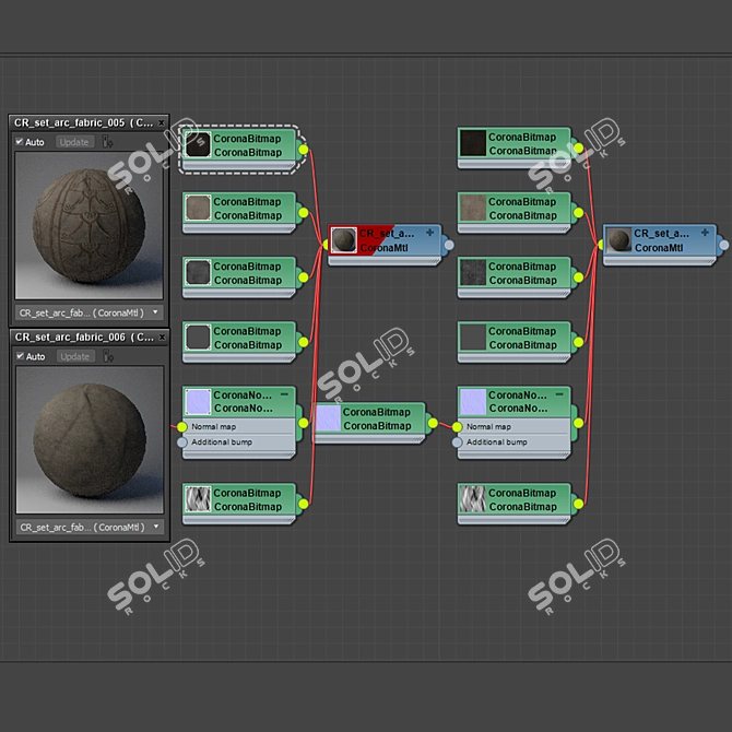 Luxury Fabric Texture Set 3D model image 2