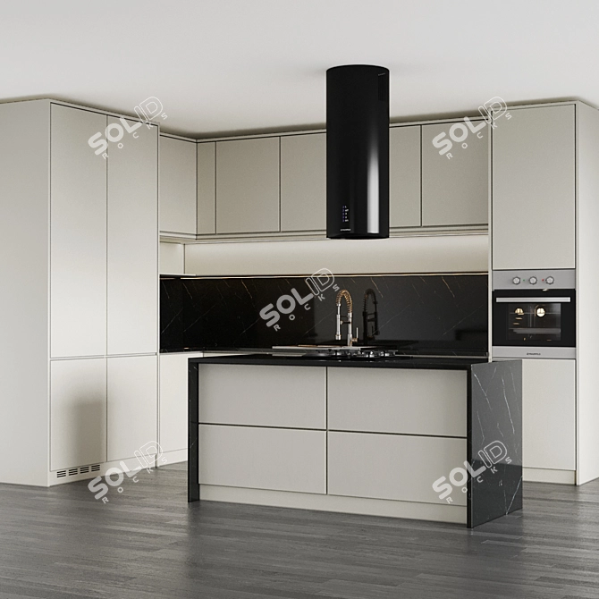 Modern 3D Kitchen Appliance Models 3D model image 1