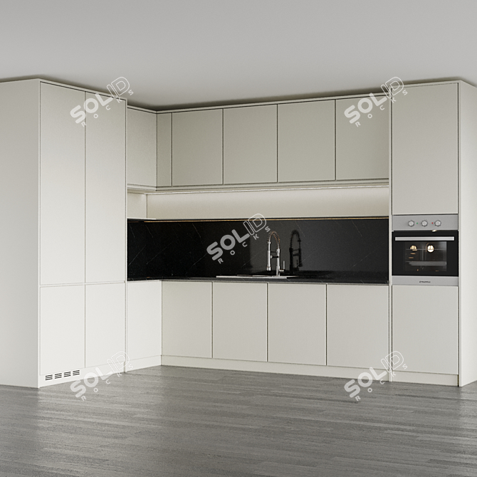 Modern 3D Kitchen Appliance Models 3D model image 3