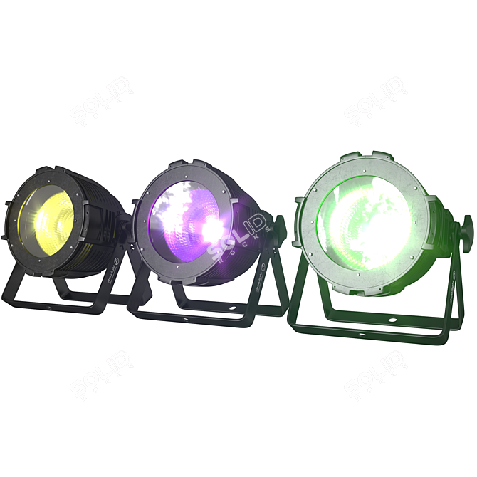 SHOWLIGHT RGB LED Spotlight in Metal Body 3D model image 5