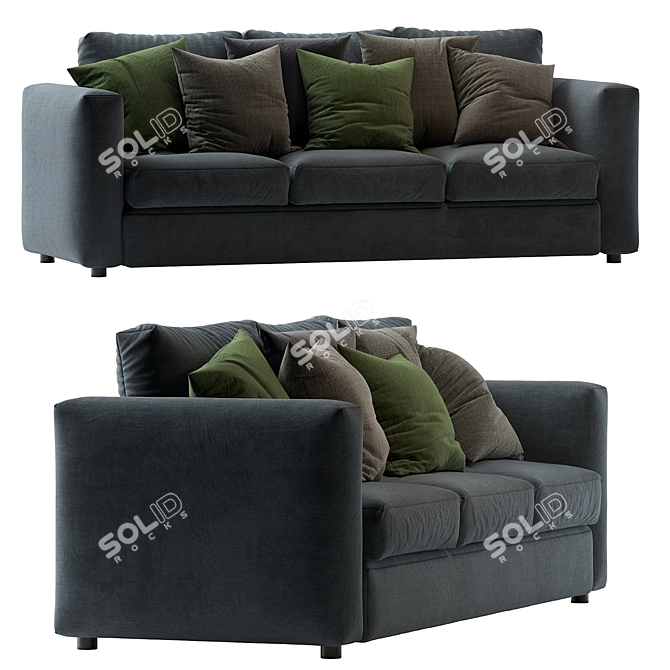 FINNALA by IKEA 3-Seat Sofa 3D model image 2