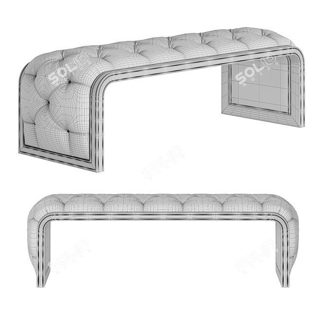 Elegant Bench Sofas to Upgrade 3D model image 3