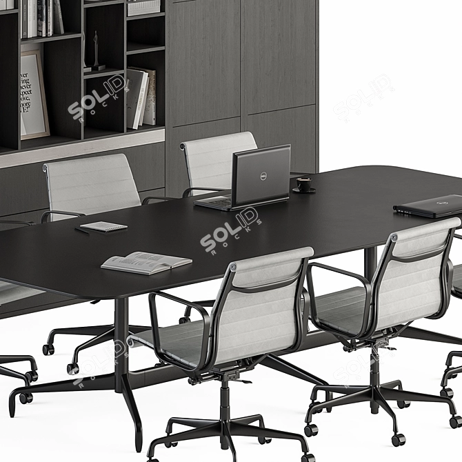 Modern Meeting Table Set - Office 303 3D model image 3