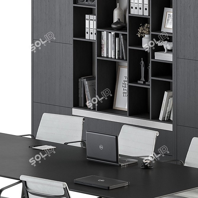 Modern Meeting Table Set - Office 303 3D model image 4