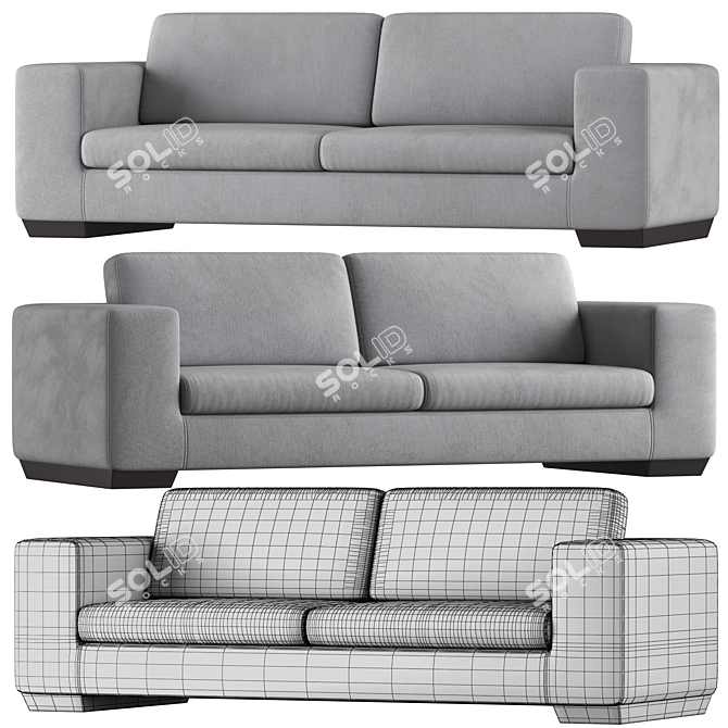 Elegant ZALABA KOLB Sofa Design 3D model image 2