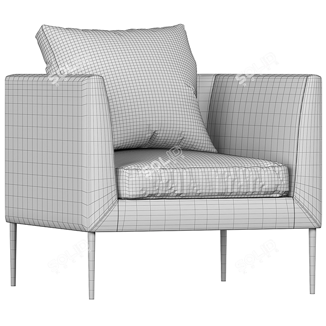 Modern COR_PILOTIS Armchair Design 3D model image 4