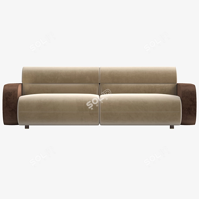 Modern Rollins Sofa 3D Model 3D model image 2