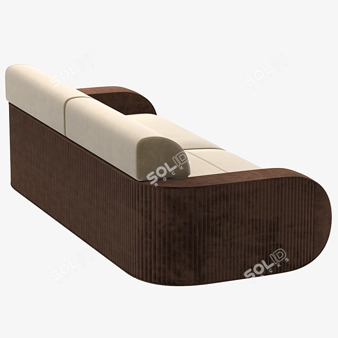 Modern Rollins Sofa 3D Model 3D model image 4