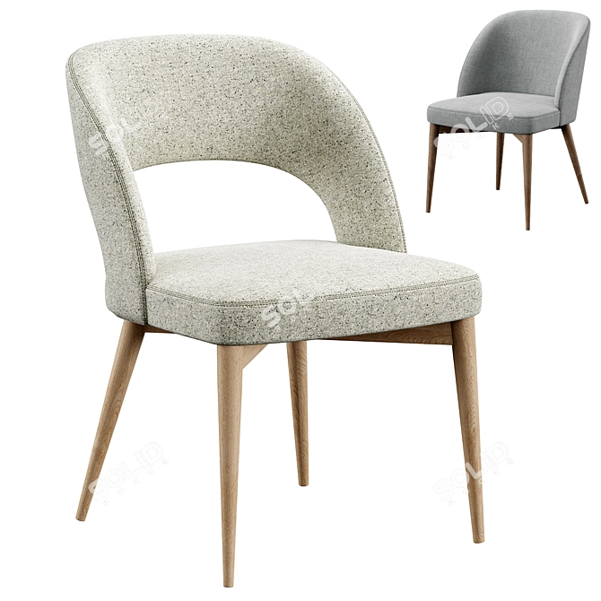 Customizable Niff Naff Chair 3D model image 1