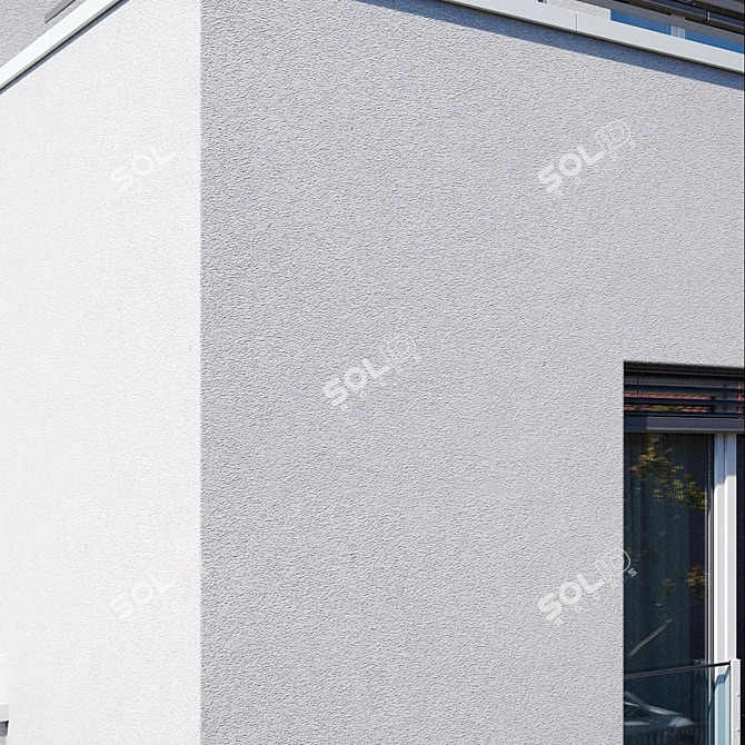 Exterior Stucco 8K Texture Solution 3D model image 2