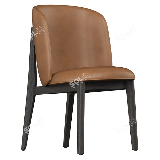 Sleek Modern Calligaris ABREY Chair 3D model image 1