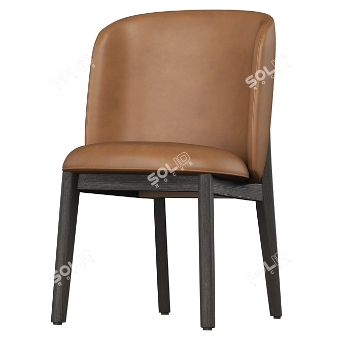 Sleek Modern Calligaris ABREY Chair 3D model image 2