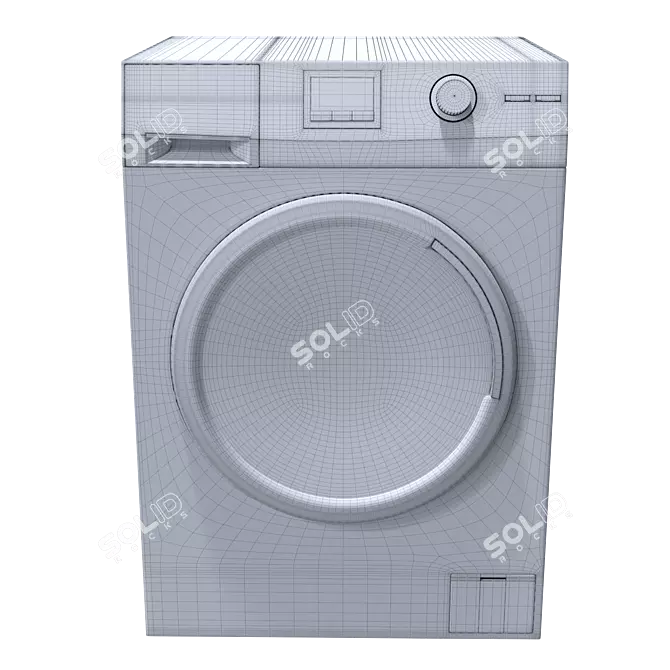 Haier HW60 Washing Machine 3D model image 2