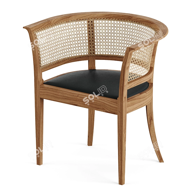 Carl Hansen Walnut Chair 73H 3D model image 1