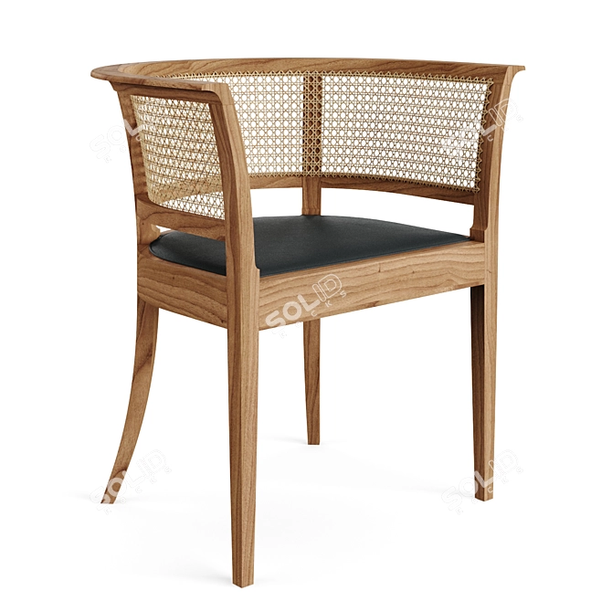 Carl Hansen Walnut Chair 73H 3D model image 3