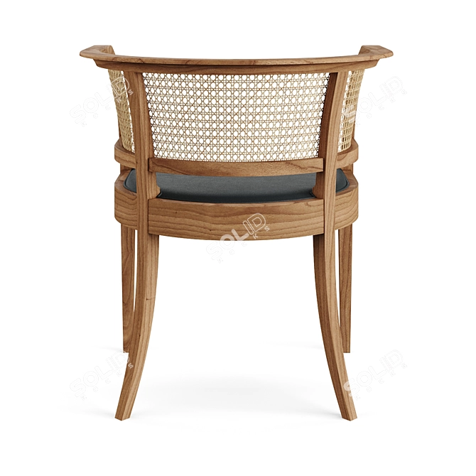 Carl Hansen Walnut Chair 73H 3D model image 5