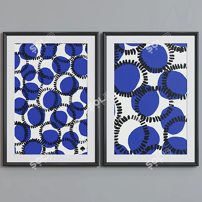 Abstract Frame Set - Modern Style 3D model image 3