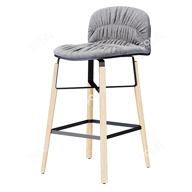 Modern Stool Design Liu_H65 3D model image 1