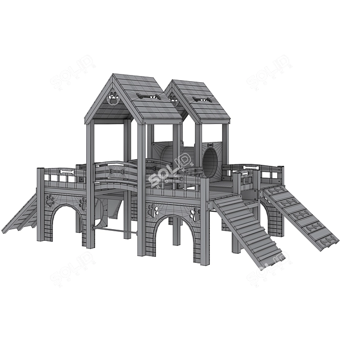 Kennel Club Deluxe Playground 3D model image 5