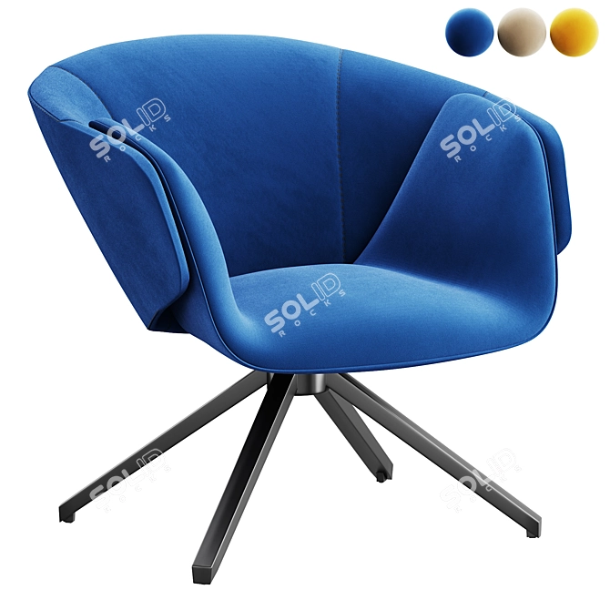 Elegant ANITA Armchair 2015 Model 3D model image 2