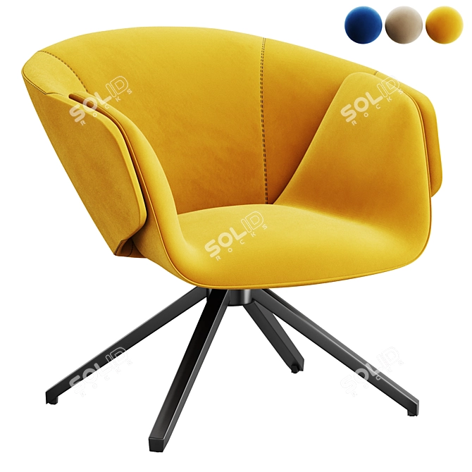 Elegant ANITA Armchair 2015 Model 3D model image 3