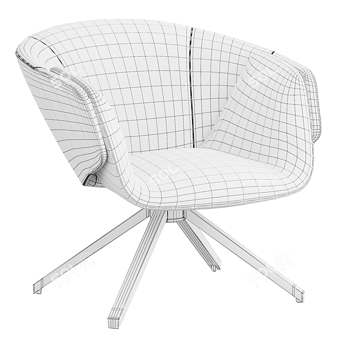 Elegant ANITA Armchair 2015 Model 3D model image 4