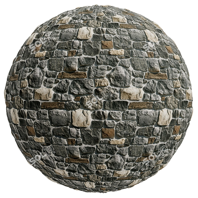 Stone Texture Bundle | High-Res 3D model image 2