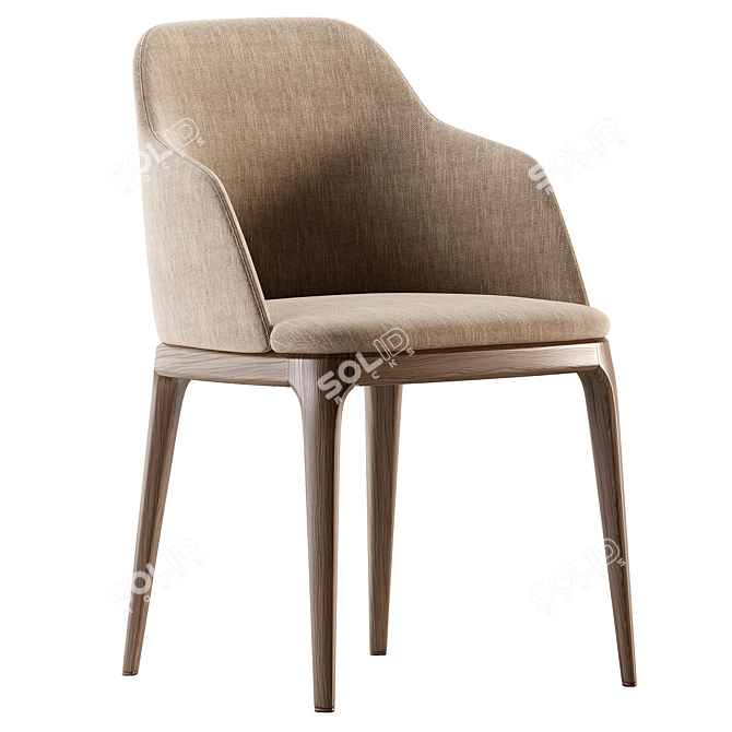 Grace Chair Dining Set Texture 3D model image 4