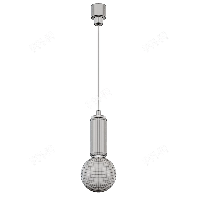  Modern Glass Pendant Light Collection 3D model image 4