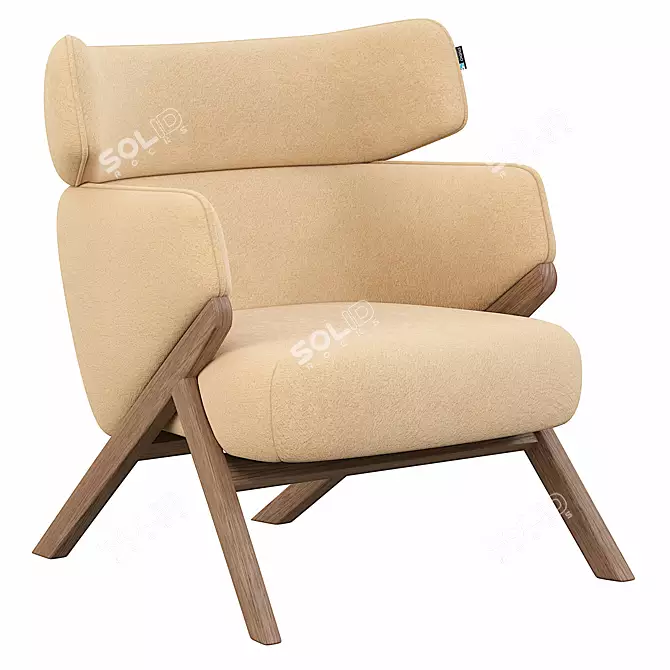 Modern Kordial StudioF Armchair 3D model image 1