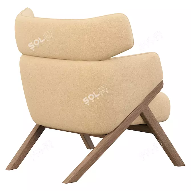 Modern Kordial StudioF Armchair 3D model image 2