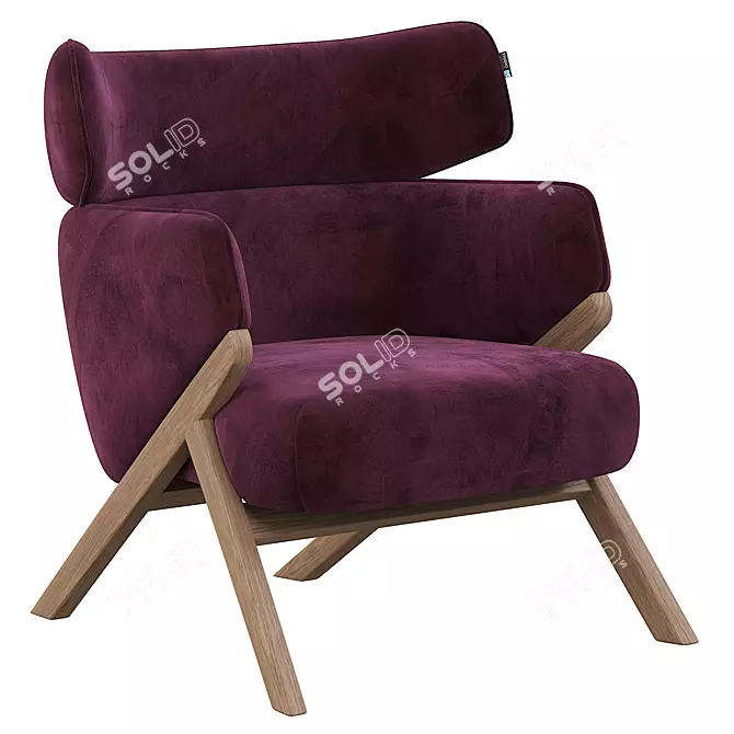 Modern Kordial StudioF Armchair 3D model image 3