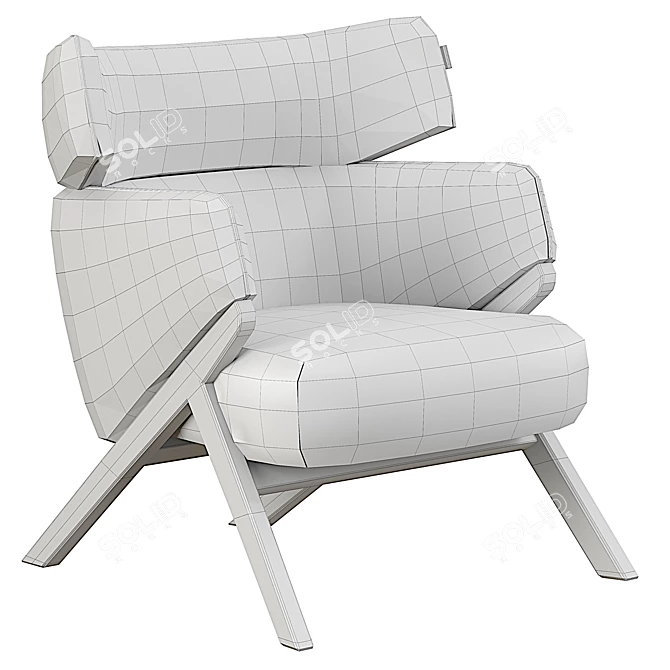 Modern Kordial StudioF Armchair 3D model image 5