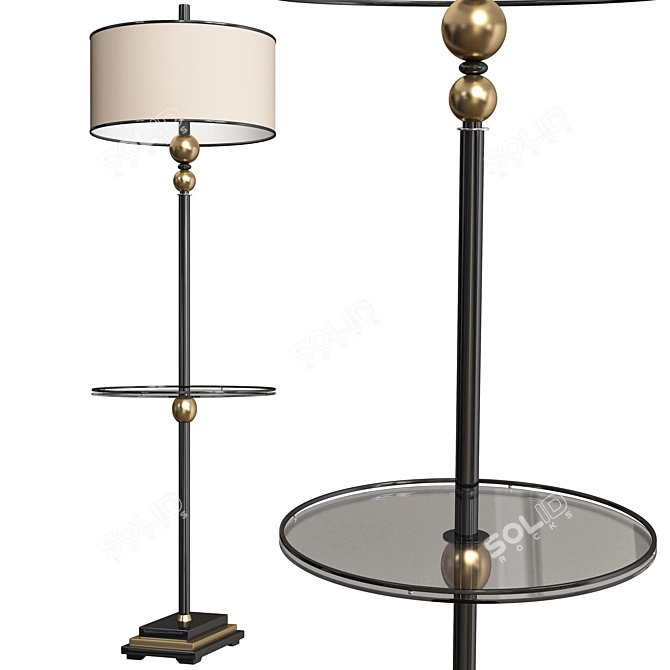 Elegant Revolution Table Lamp 3D model image 1