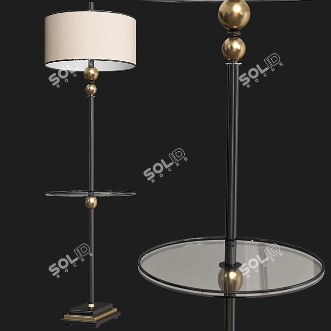 Elegant Revolution Table Lamp 3D model image 2