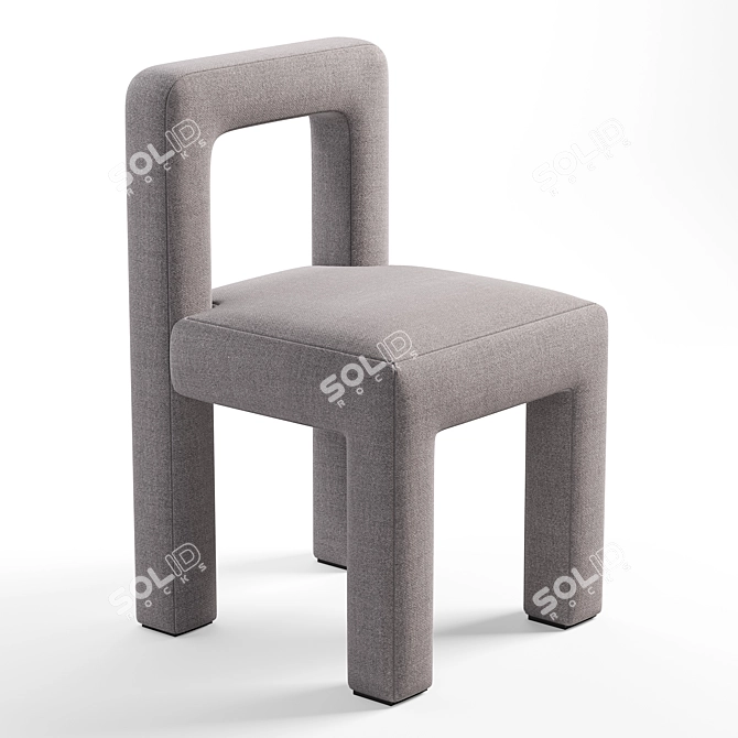 Sleek Design Toptun Dining Chair 3D model image 1