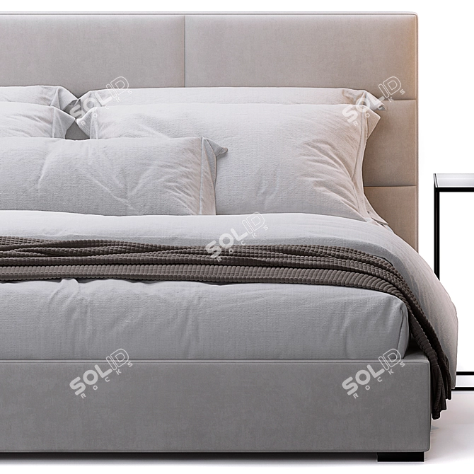 Modena King Size Bed 3D model image 3