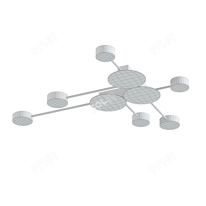 Nordic LED Ceiling Light Chandelier 3D model image 2