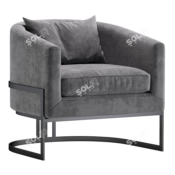 Santa Monica Armchair, 3 Colors 3D model image 3
