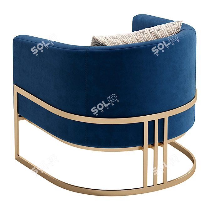 Santa Monica Armchair, 3 Colors 3D model image 4