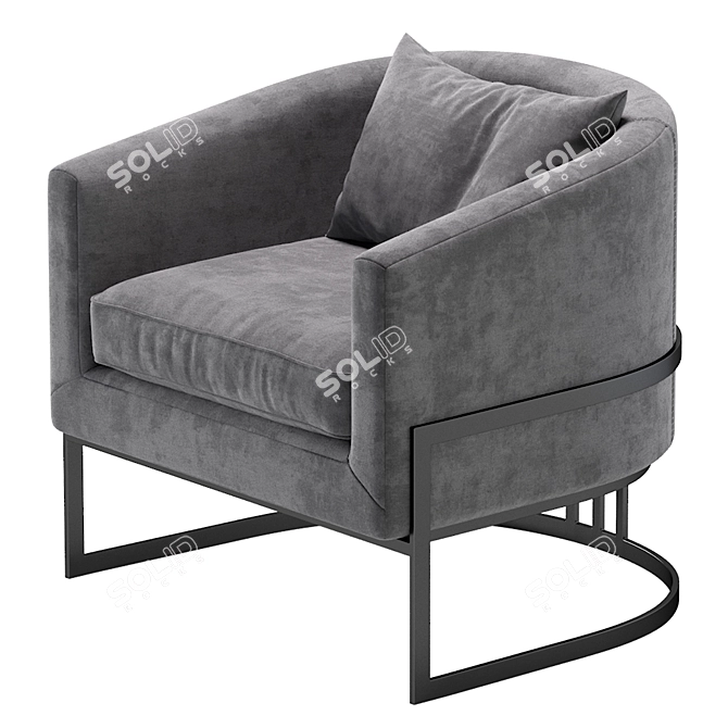 Santa Monica Armchair, 3 Colors 3D model image 6