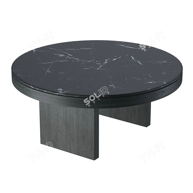 Designer Collaboration Marble Coffee Table 3D model image 1