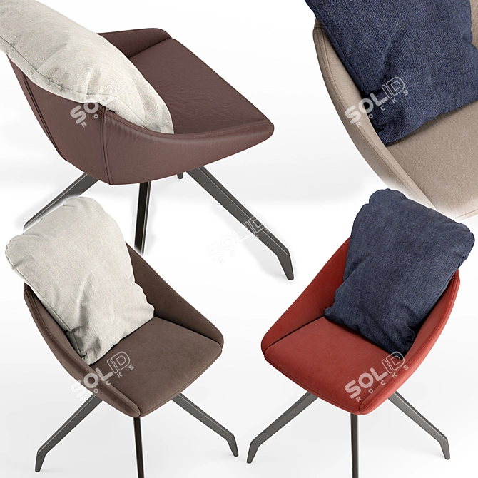 Ergonomic OGOGO Dexter Chair 3D model image 5