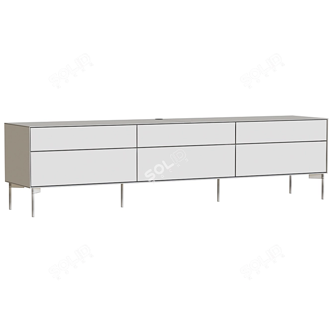 Modern TV Stand Borge 3D model image 4