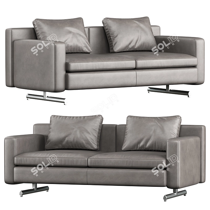 Elegant Poltrona Frau Sofa 3D model image 1