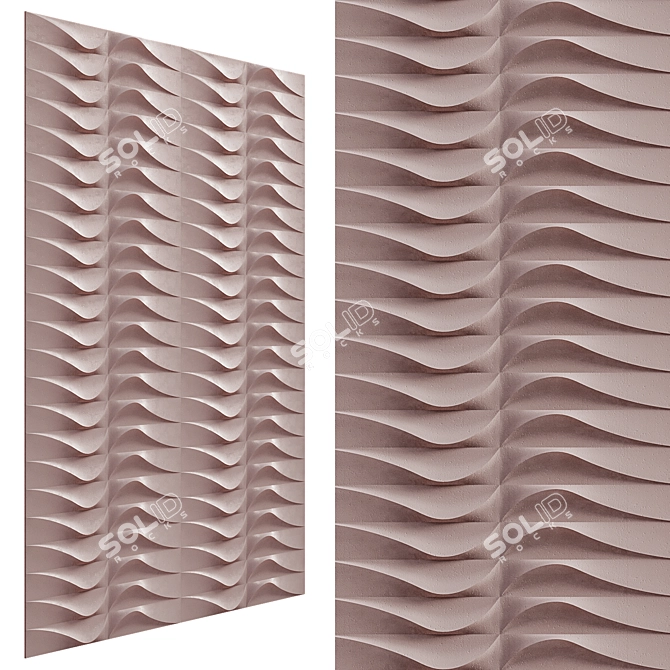 Modern 3D Wall Tile Polska 3D model image 1