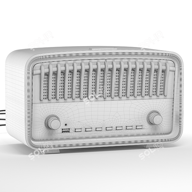 Vintage Radio Model, 3D Render 3D model image 4