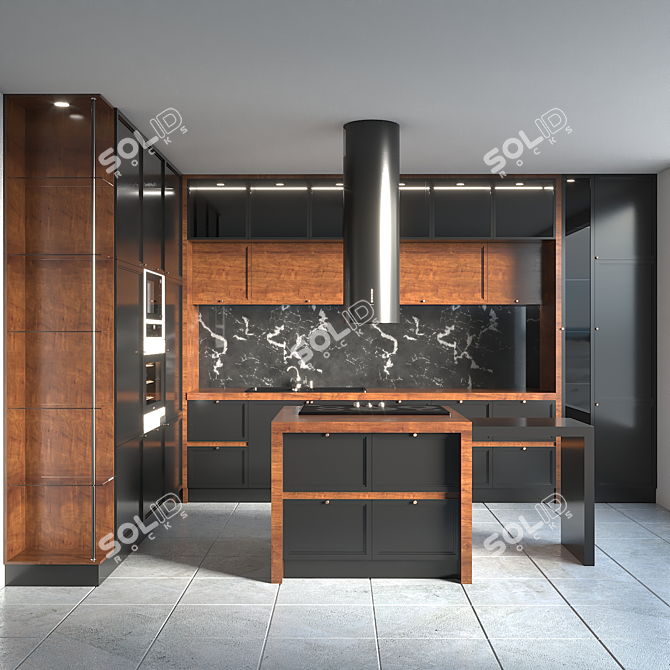 Modern Kitchen Design Collection - No 03 3D model image 1